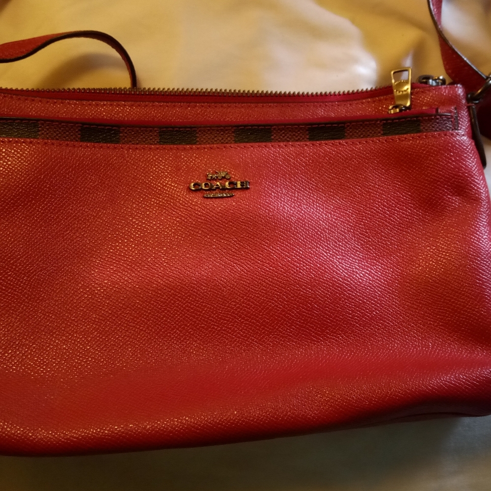 COACH purse with pop out clutch